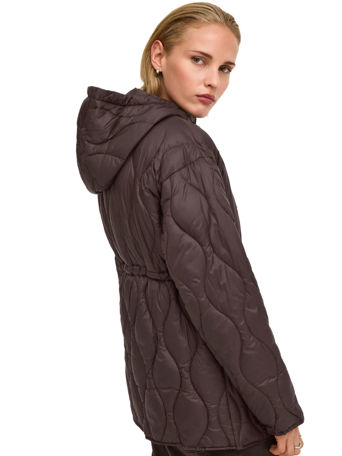 Chaqueta Guateada ONLY Tania Marrón Café | Bicos de Fío