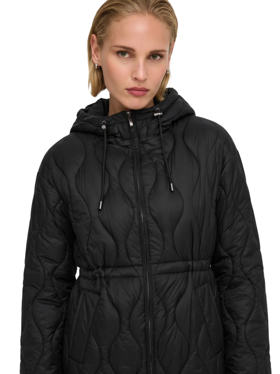 Chaqueta Guateada ONLY Tania Negro | Bicos de Fío