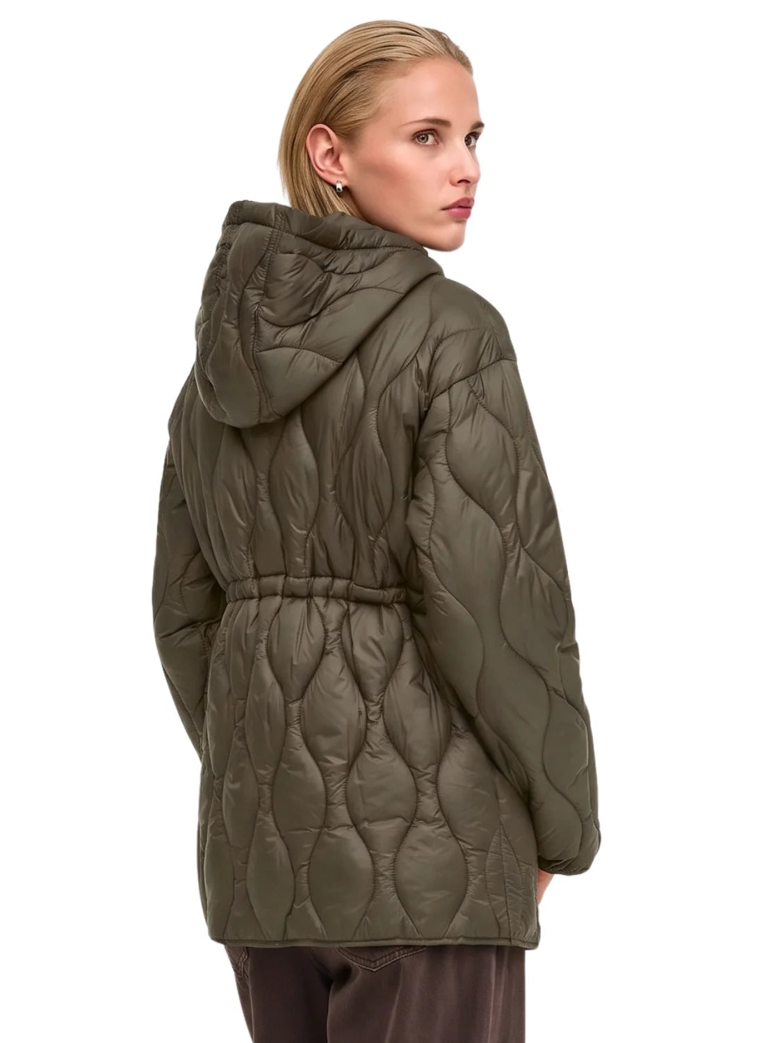 Chaqueta Guateada ONLY Tania Verde Kalamata | Bicos de Fío