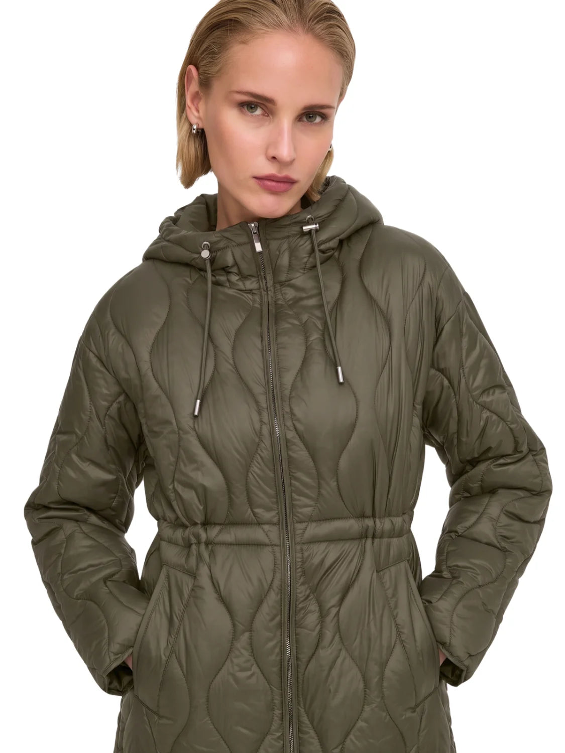 Chaqueta Guateada ONLY Tania Verde Kalamata | Bicos de Fío