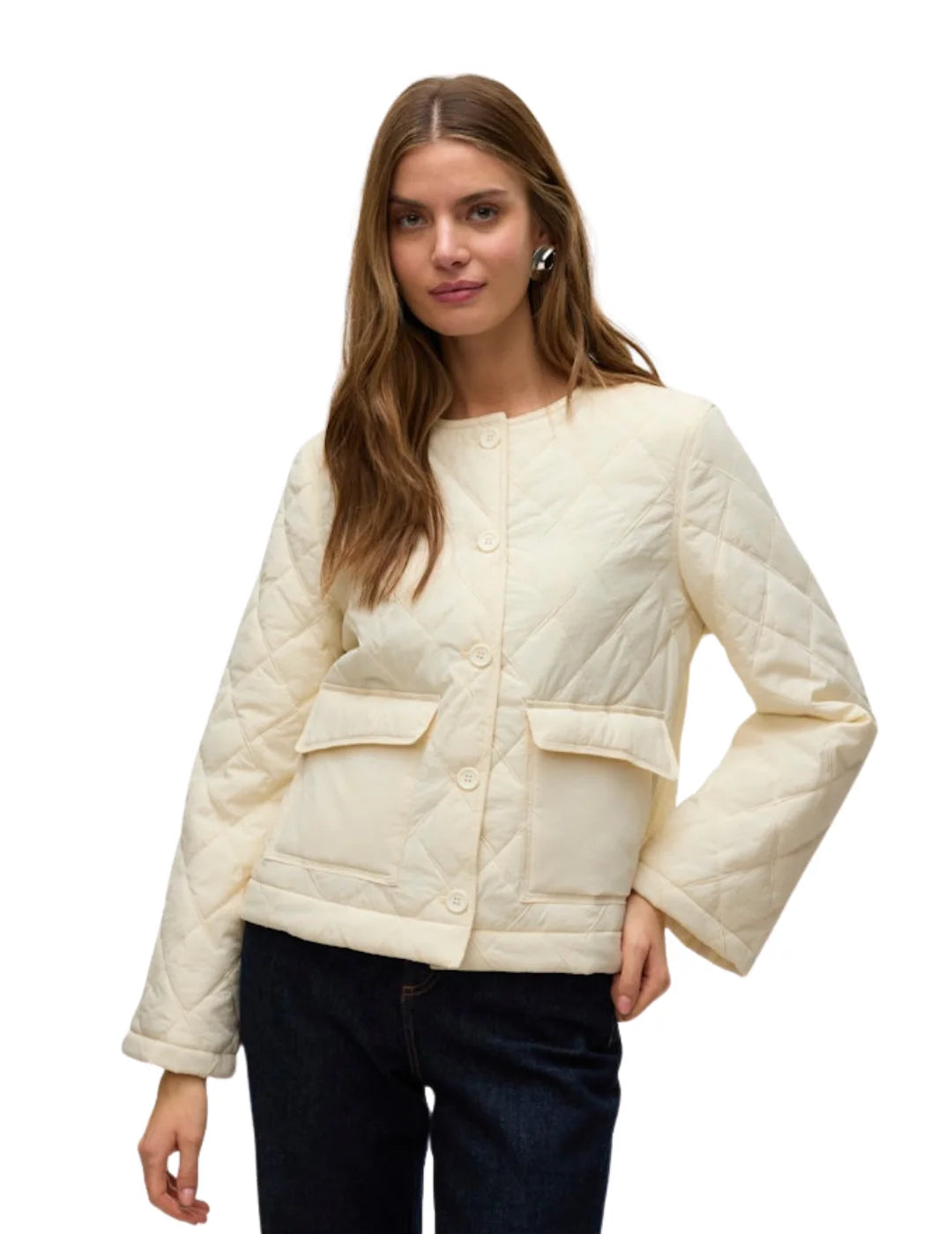 Chaqueta Guateada Vero Moda Sully Beige | Bicos de Fío