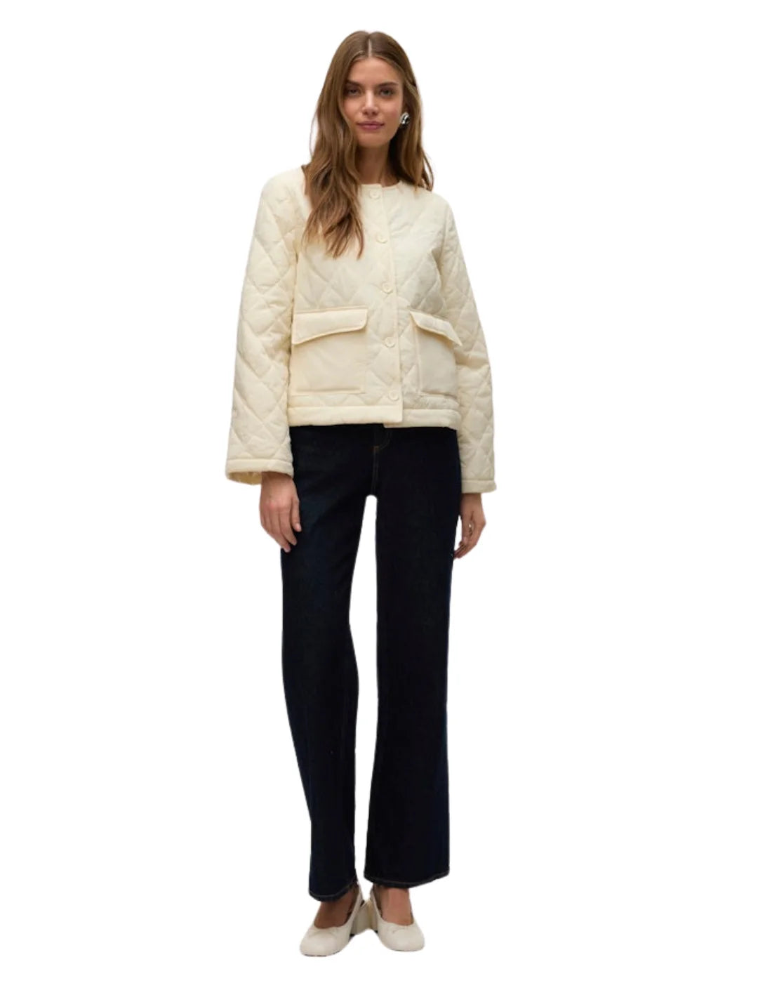 Chaqueta Guateada Vero Moda Sully Beige | Bicos de Fío