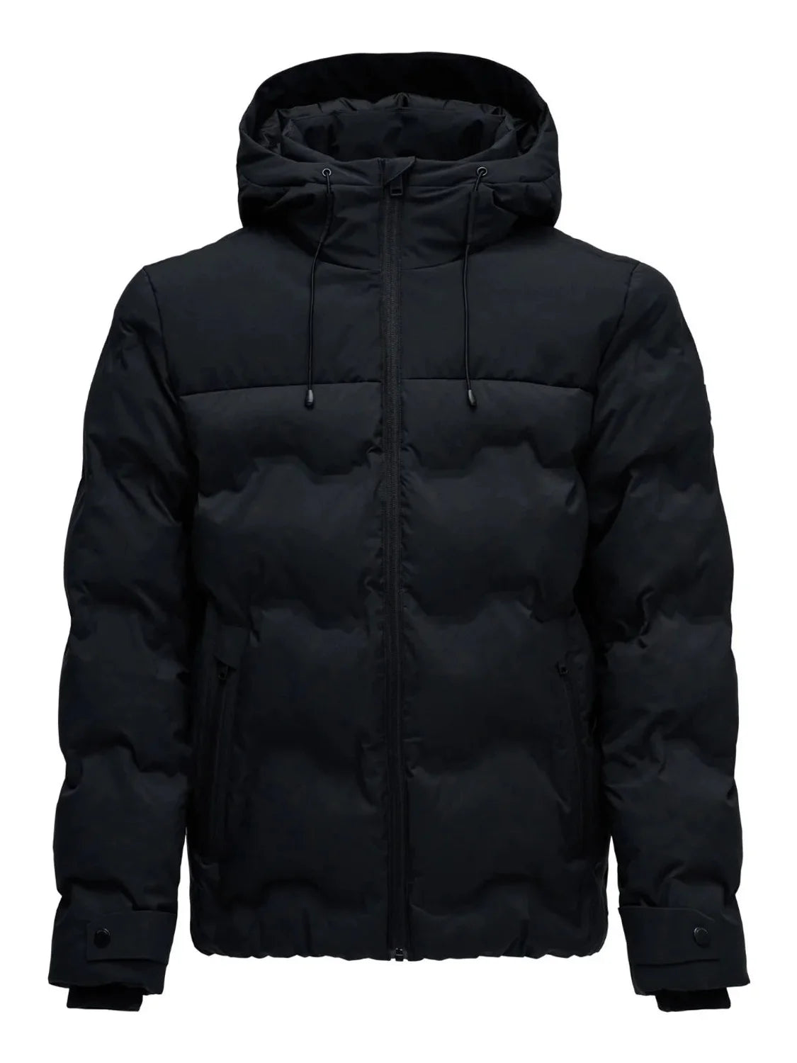 Chaqueta Impermeable Salsa Jeans Negro | Bicos de Fío