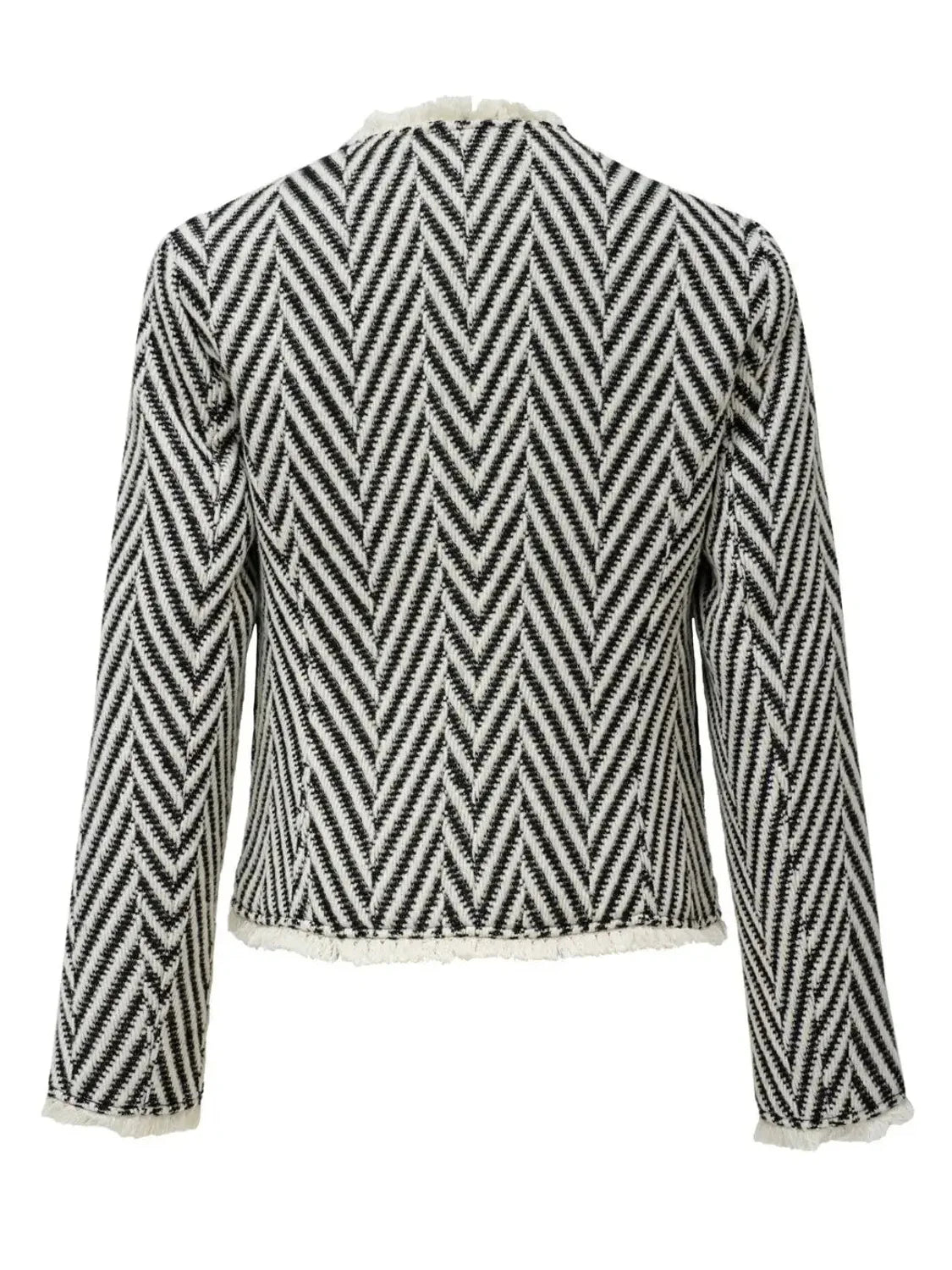 Chaqueta Tweed Lana Salsa Jeans Negro | Bicos de Fío