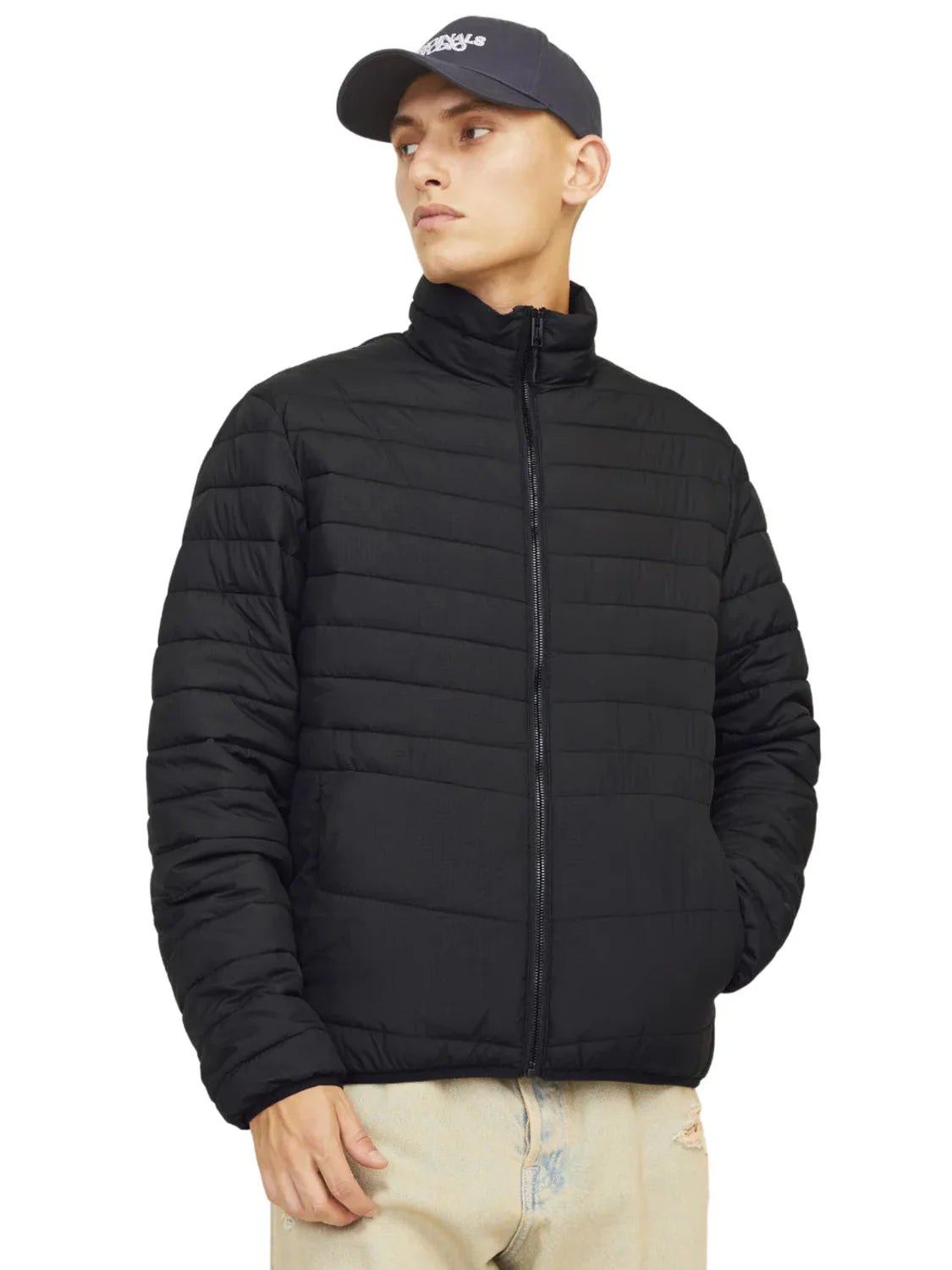 Chaqueta Plumas Ligera Jack&Jones State Negro | Bicos de Fío