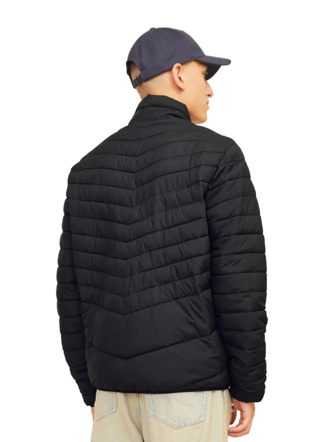 Chaqueta Plumas Ligera Jack&Jones State Negro | Bicos de Fío