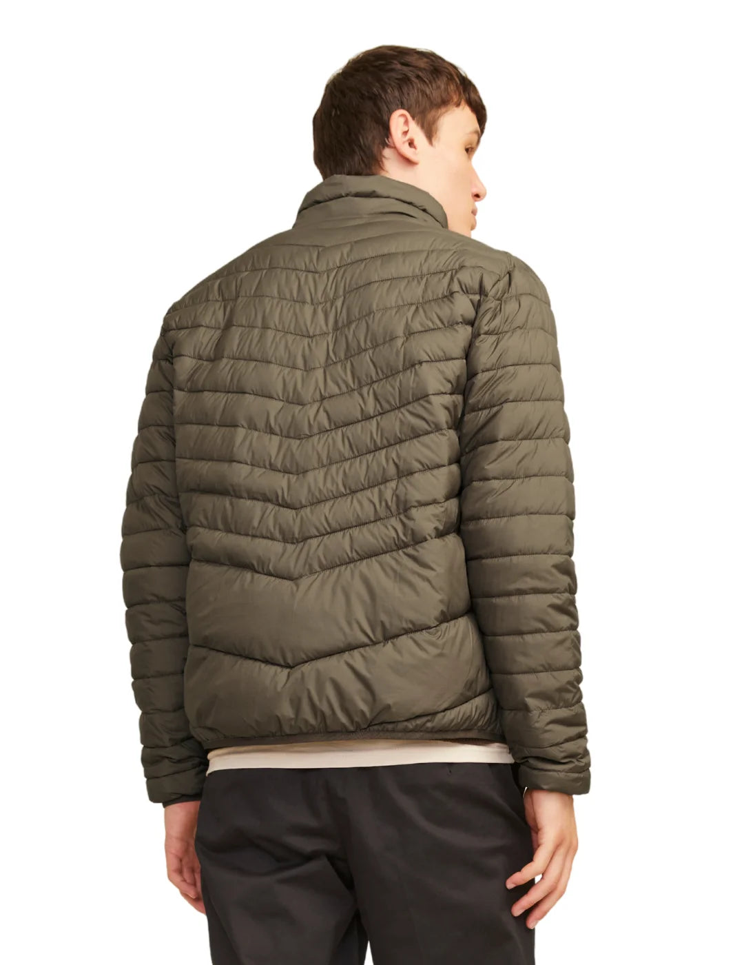 Chaqueta Plumas Ligera Jack&Jones State Verde | Bicos de Fío