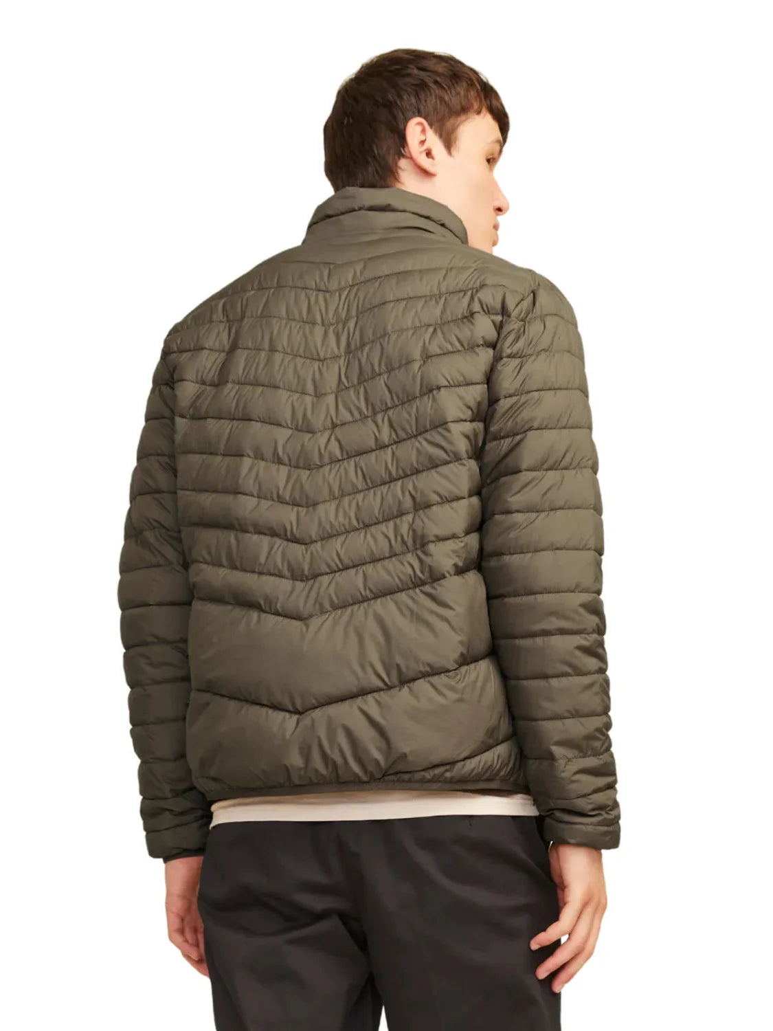 Chaqueta Plumas Ligera Jack&Jones State Verde | Bicos de Fío