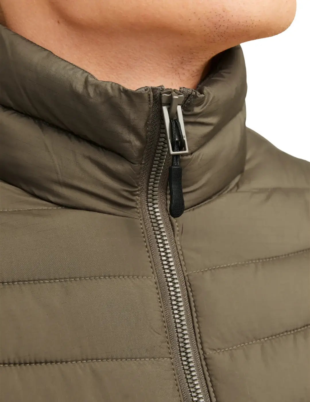 Chaqueta Plumas Ligera Jack&Jones State Verde | Bicos de Fío