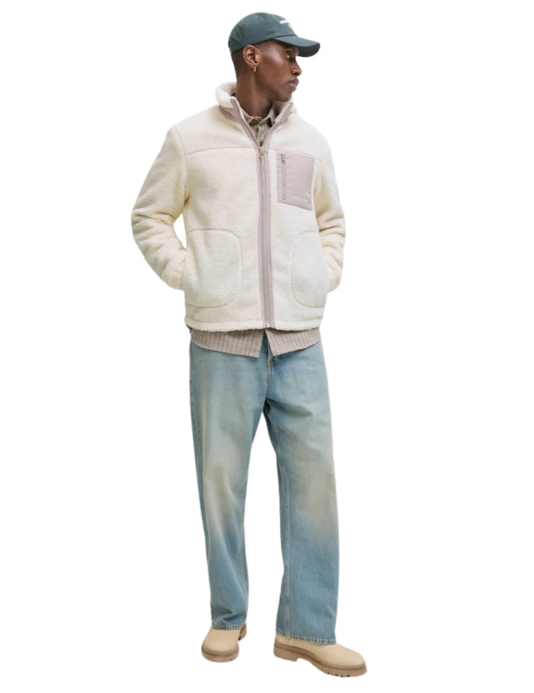 Chaqueta Polar Jack&Jones Soho Beige | Bicos de Fío