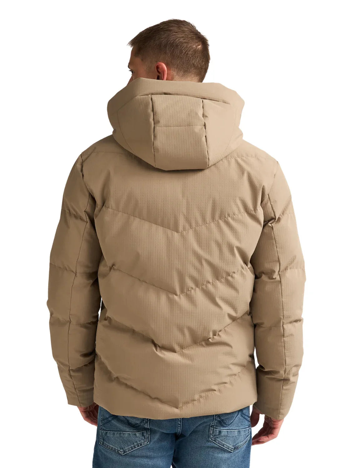 Plumas Acolchado Petrol Industries Forgejunction Beige | Bicos de Fío