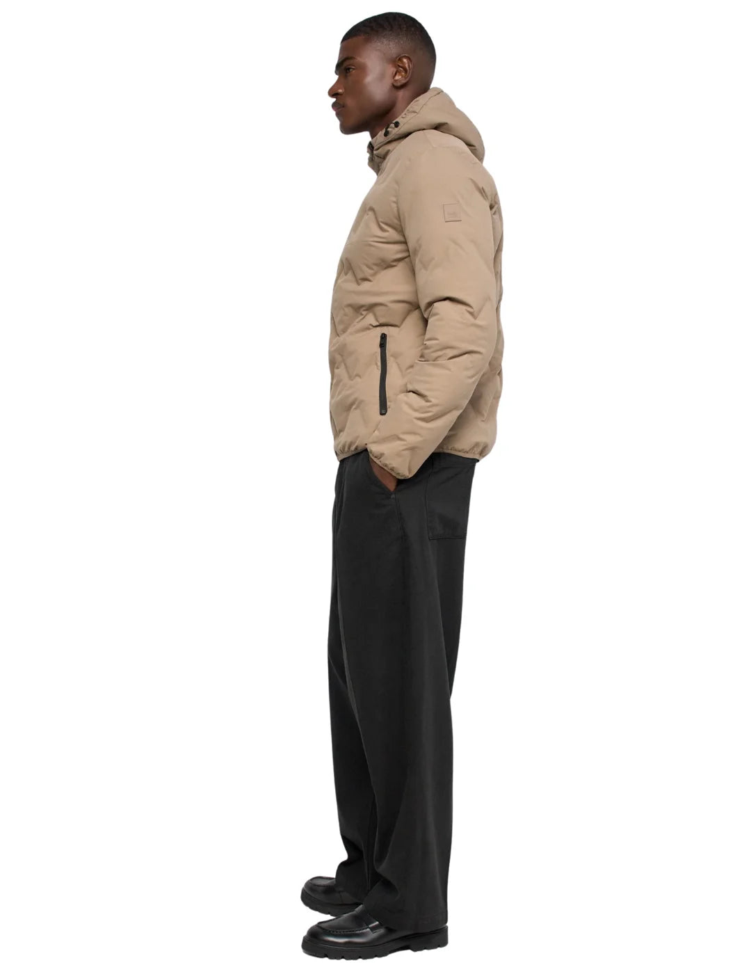 Chaqueta Puffer Salsa Jeans Beige | Bicos de Fío
