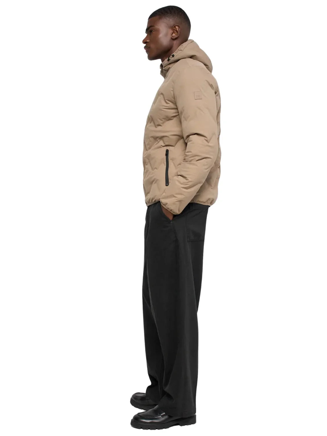 Chaqueta Puffer Salsa Jeans Beige | Bicos de Fío