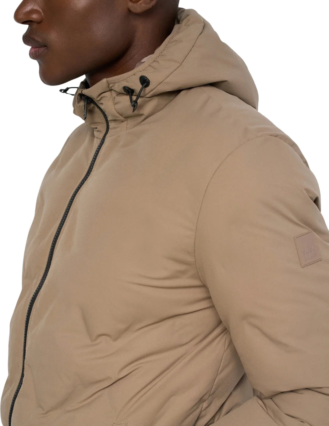 Chaqueta Puffer Salsa Jeans Beige | Bicos de Fío