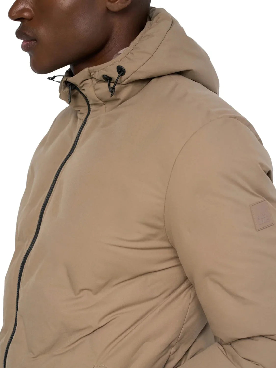 Chaqueta Puffer Salsa Jeans Beige | Bicos de Fío