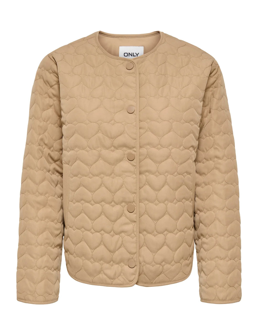 Chaqueta Acolchada ONLY Heart Marrón Tan