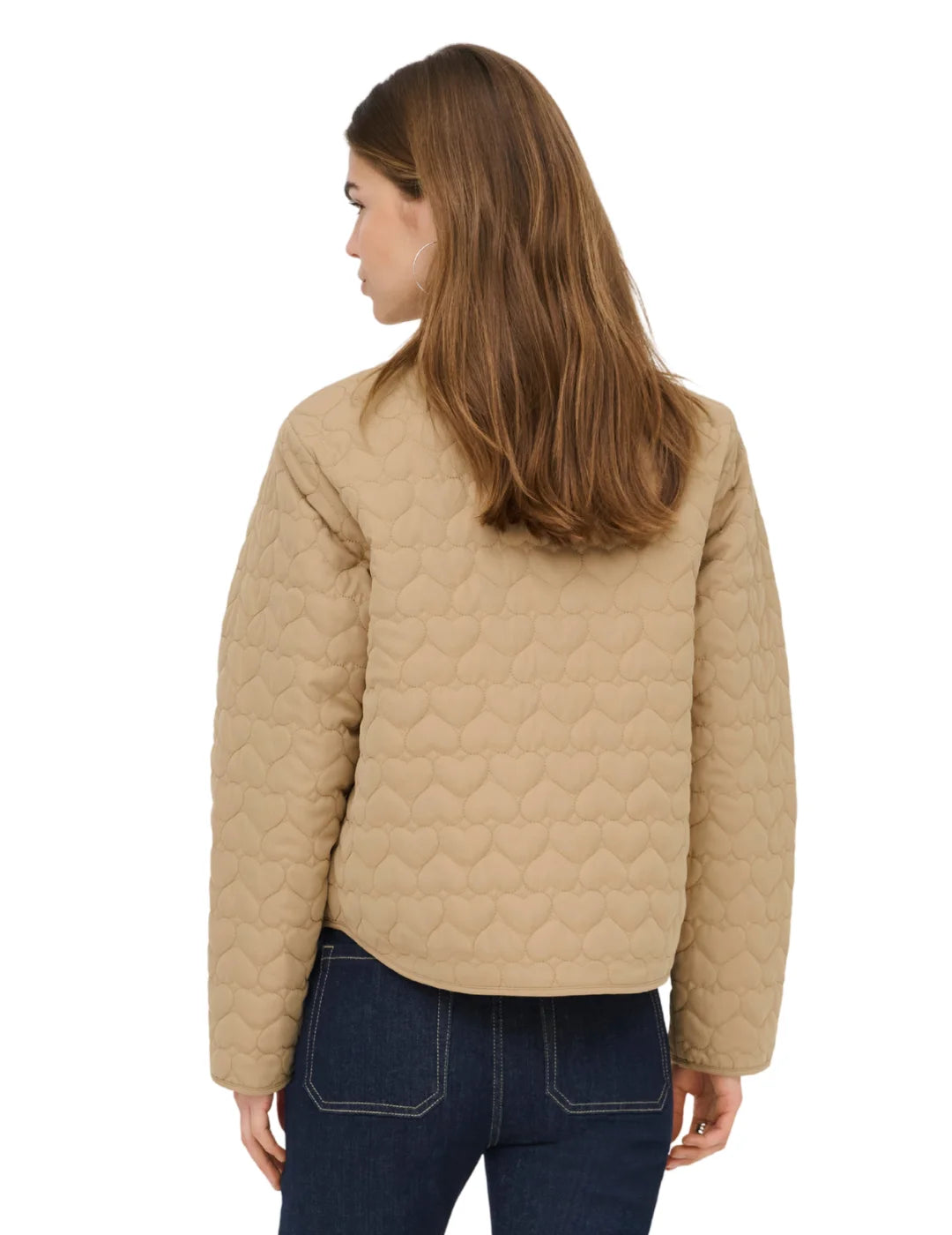 Chaqueta Acolchada ONLY Heart Marrón Tan
