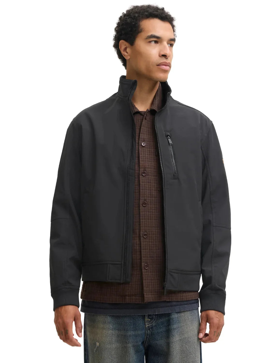 Bomber Softshell Jack&Jones Eliam Negro | Bicos de Fío
