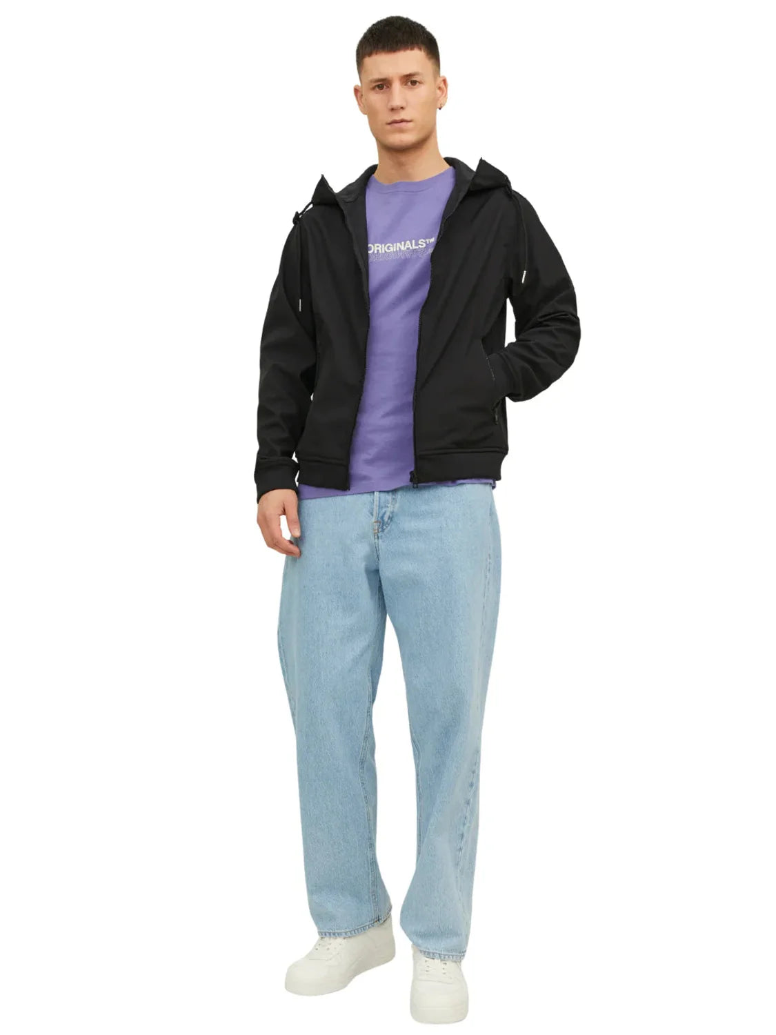 Chaqueta Softshell Jack&Jones Basic Negro | Bicos de Fío
