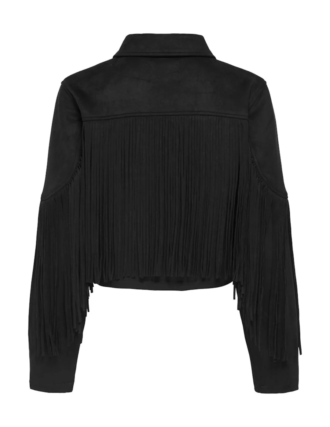 Chaqueta Flecos ONLY Diane Negro | Bicos de Fío