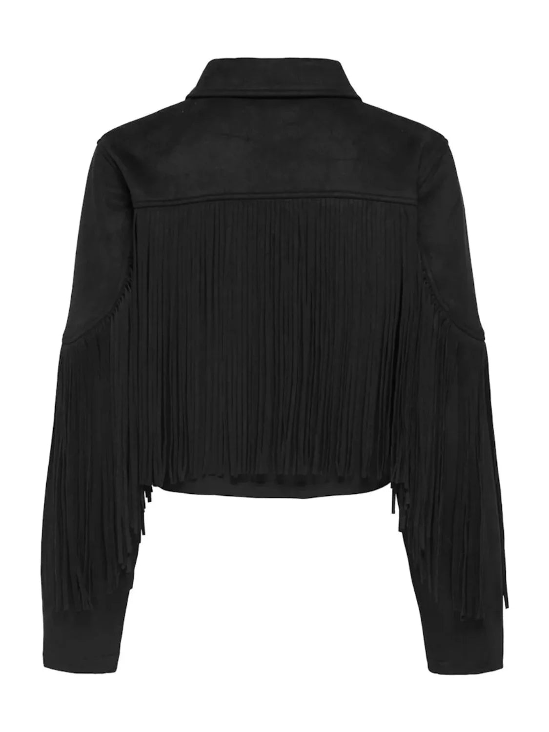 Chaqueta Flecos ONLY Diane Negro | Bicos de Fío