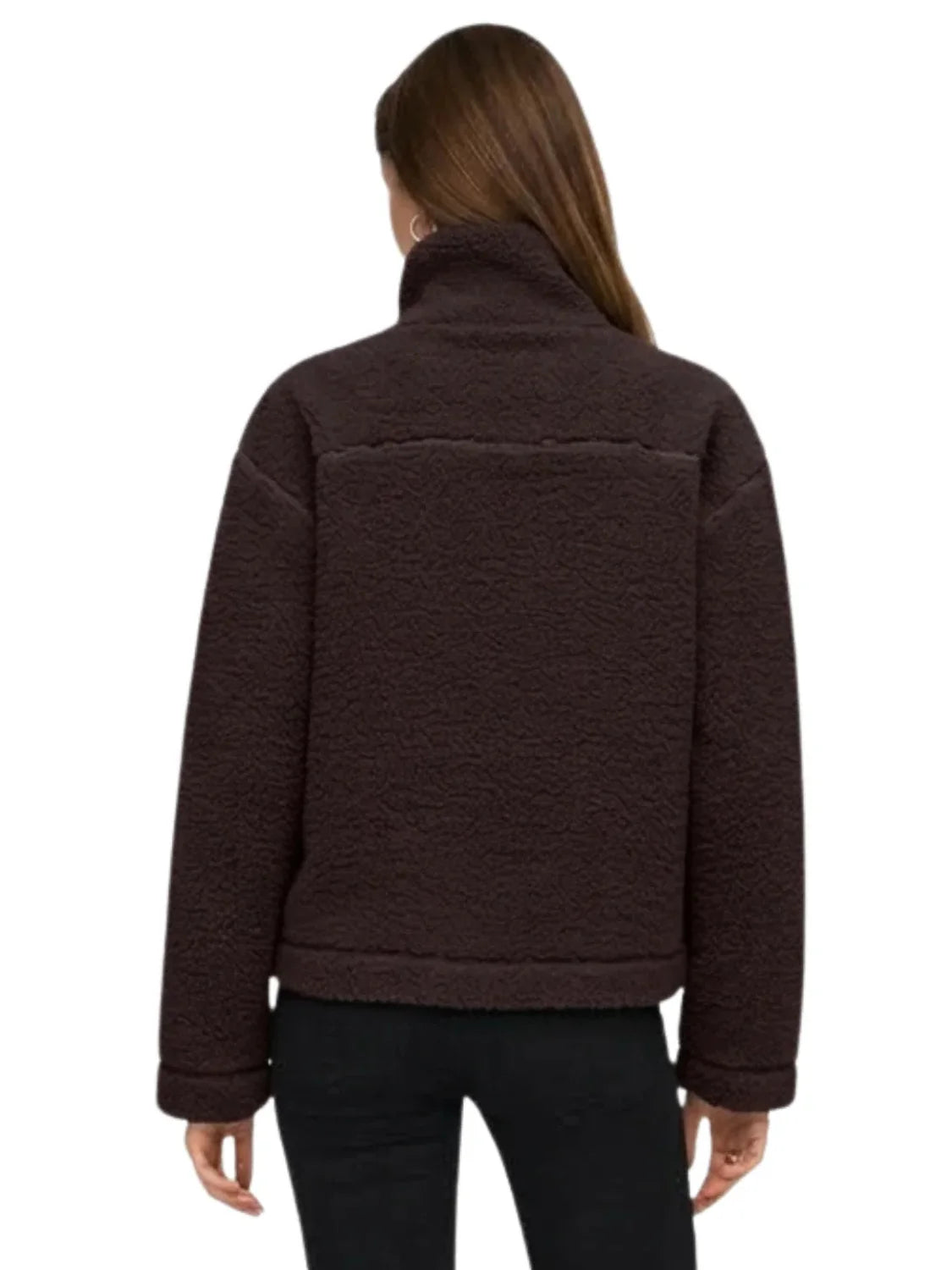 Chaqueta Teddy ONLY Megan Coffee | Bicos de Fío