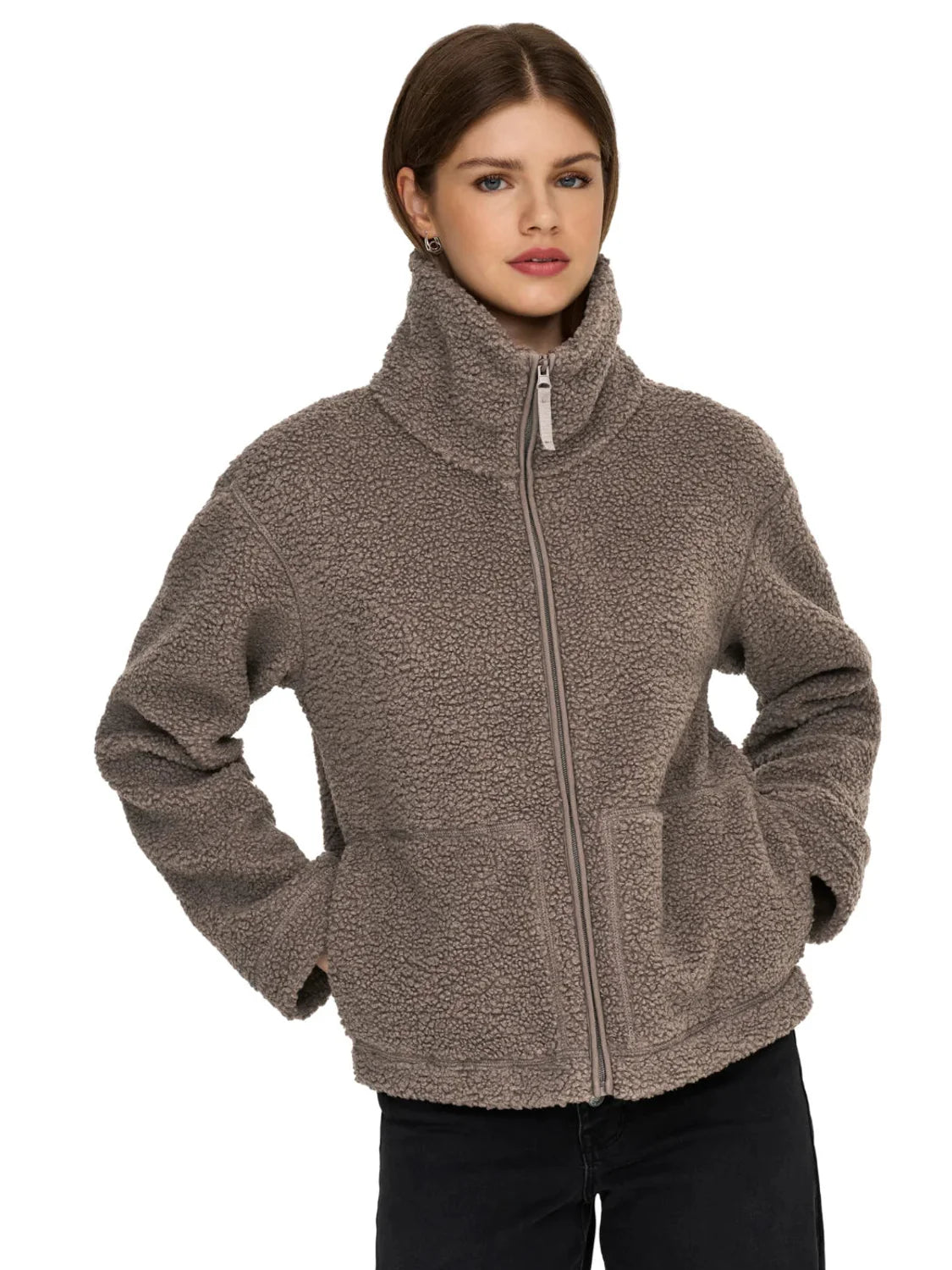 Chaqueta Teddy ONLY Megan Wallnut | Bicos de Fío
