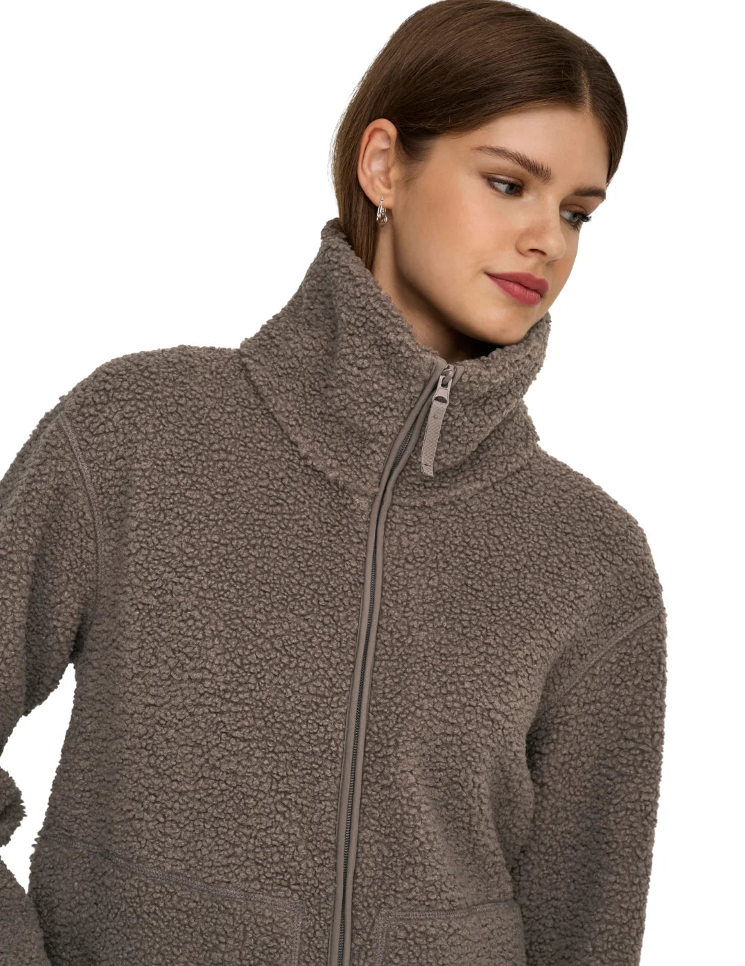 Chaqueta Teddy ONLY Megan Wallnut | Bicos de Fío