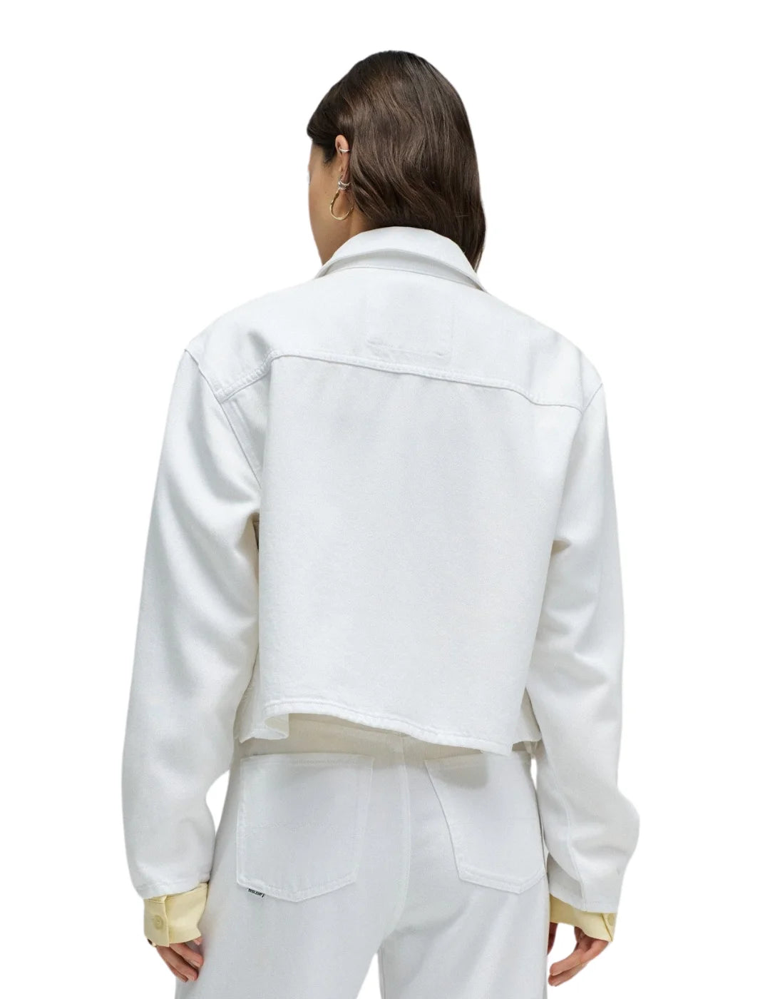 Chaqueta Vaquera Bordados Salsa Jeans Blanco | Bicos de Fío