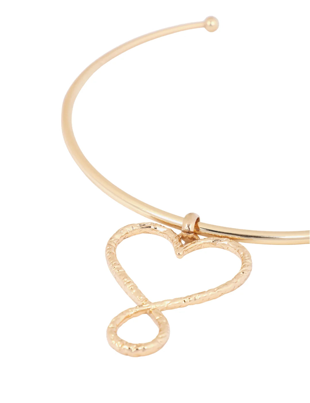 Choker Lola Casademunt Corazón Infinito Dorado | Bicos de Fío