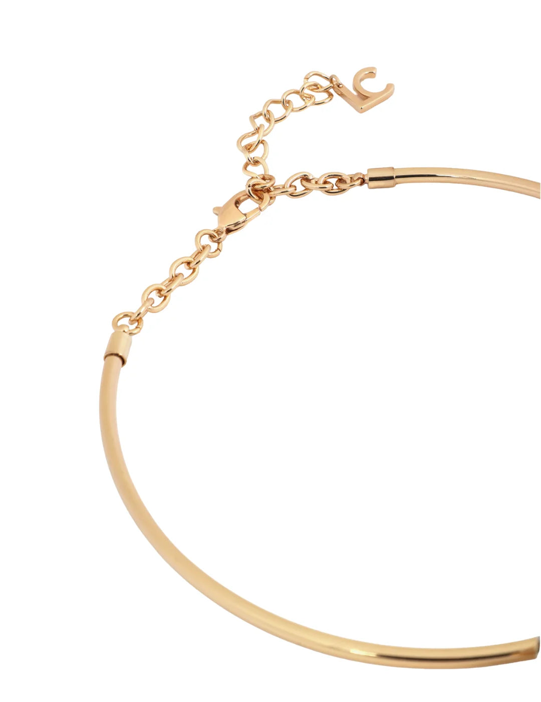 Choker Lola Casademunt Maxi Cristal Dorado | Bicos de Fío
