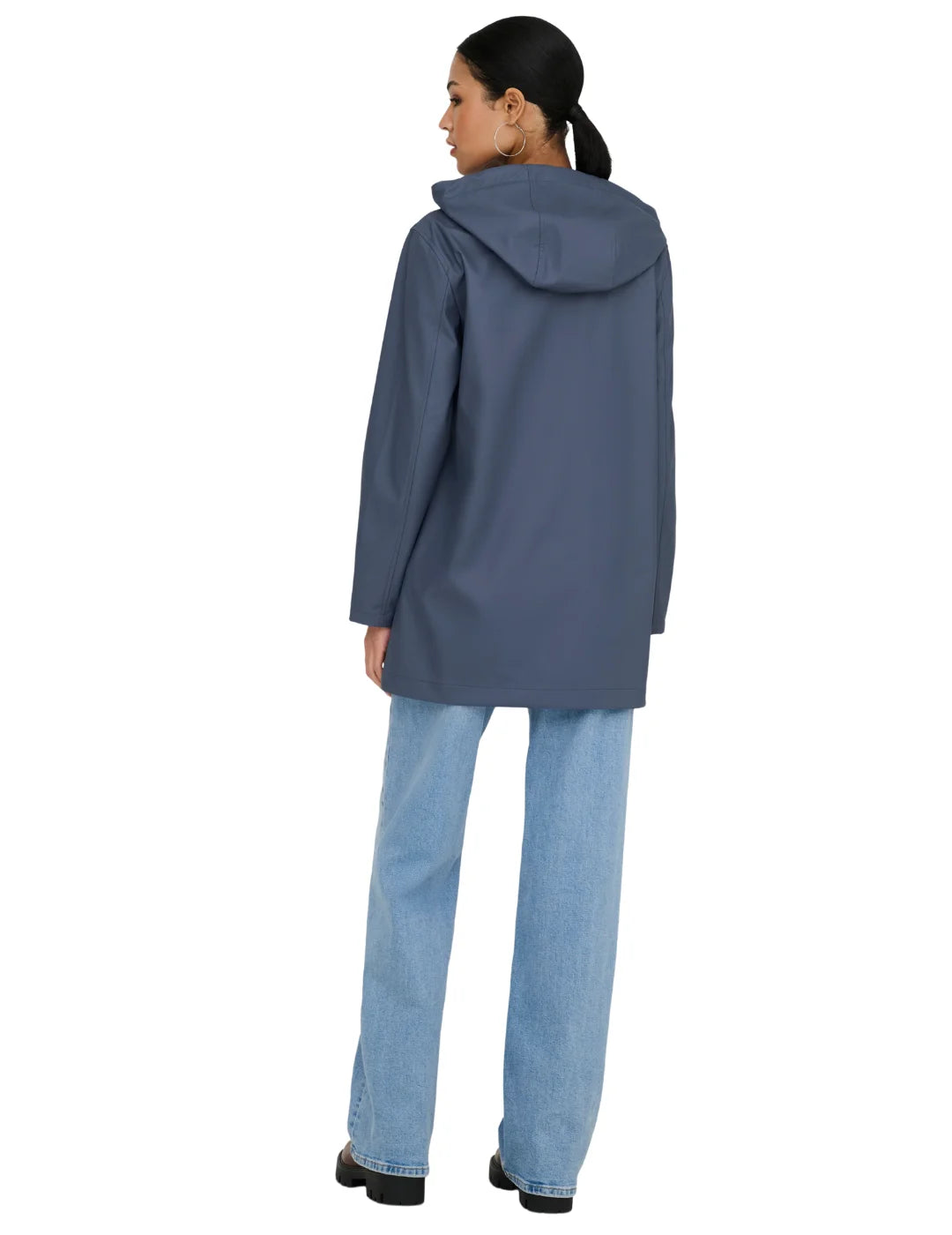 Chubasquero ONLY Elisa Azul Vintage | Bicos de Fío