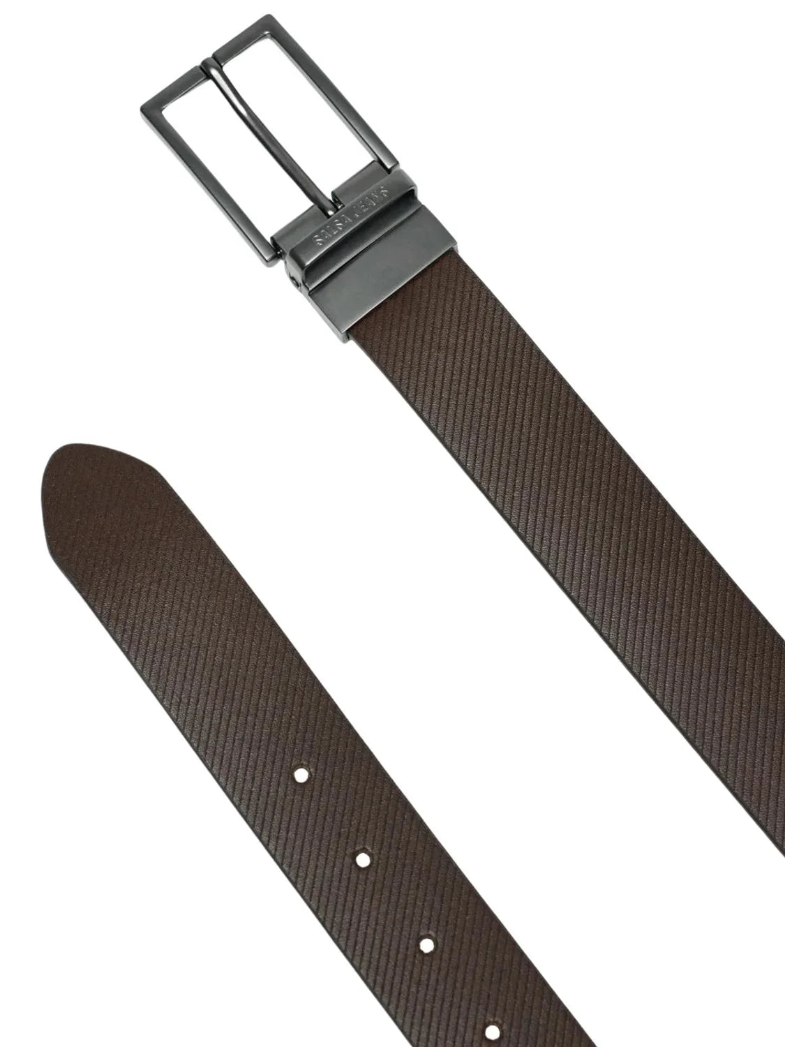 Cinturón Cuero Reversible Salsa Jeans Marrón-Negro | Bicos de Fío