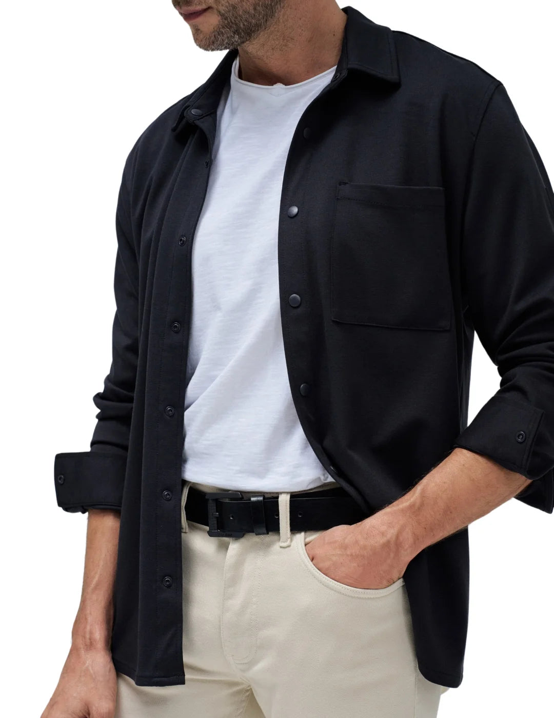 Cinturón Cuero Salsa Jeans Negro | Bicos de Fío