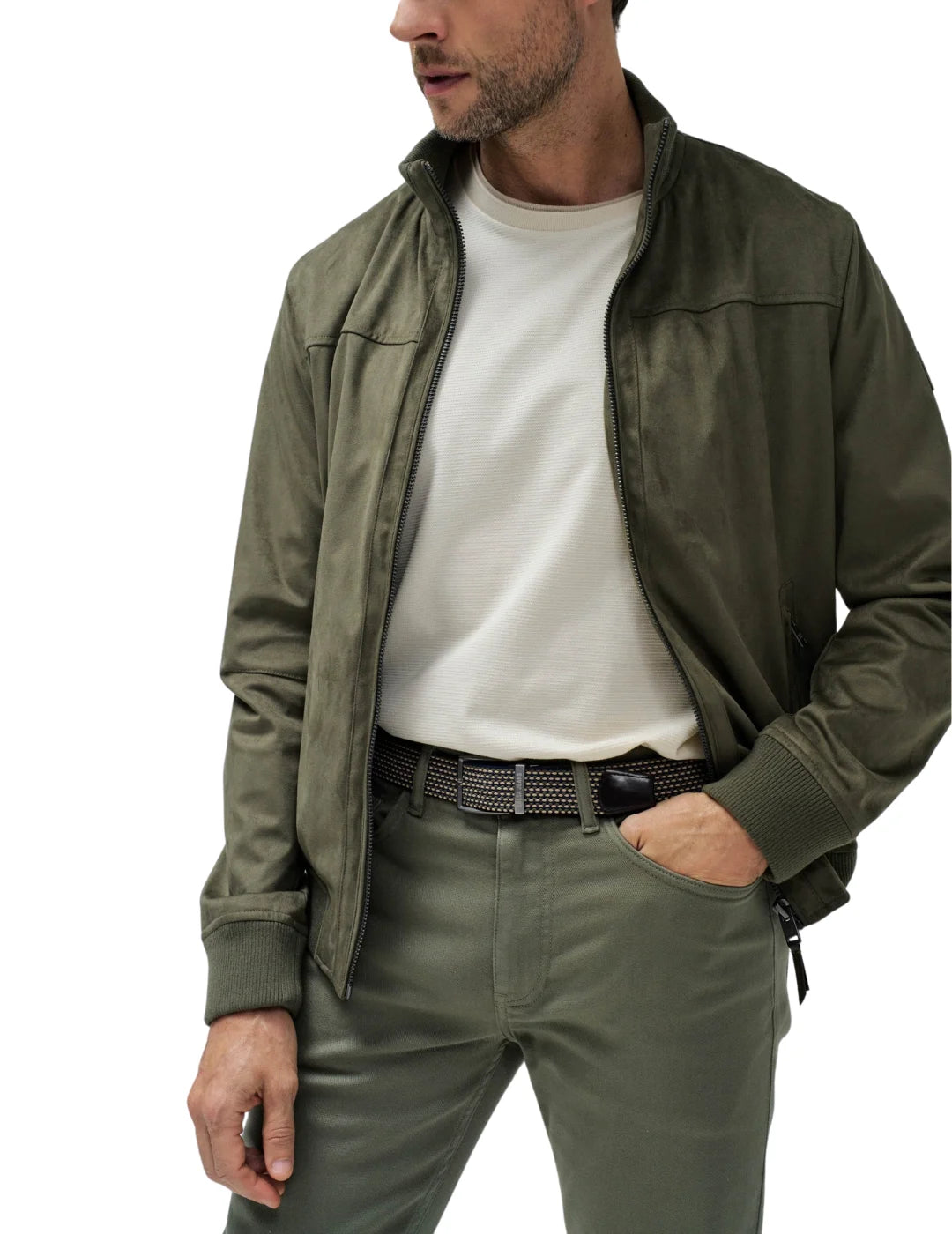 Cinturón Entrelazado Salsa Jeans Verde | Bicos de Fío