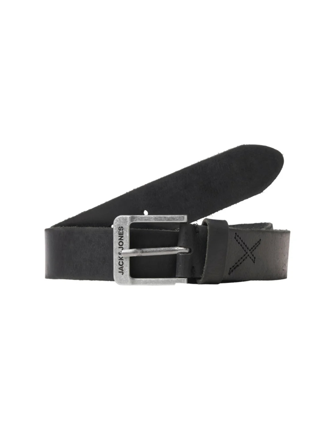 Cinturón De Piel Jack&Jones Rock Negro | Bicos de Fío