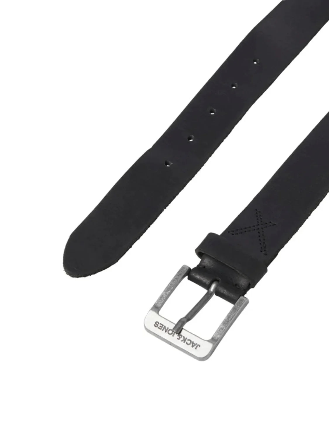 Cinturón De Piel Jack&Jones Rock Negro | Bicos de Fío