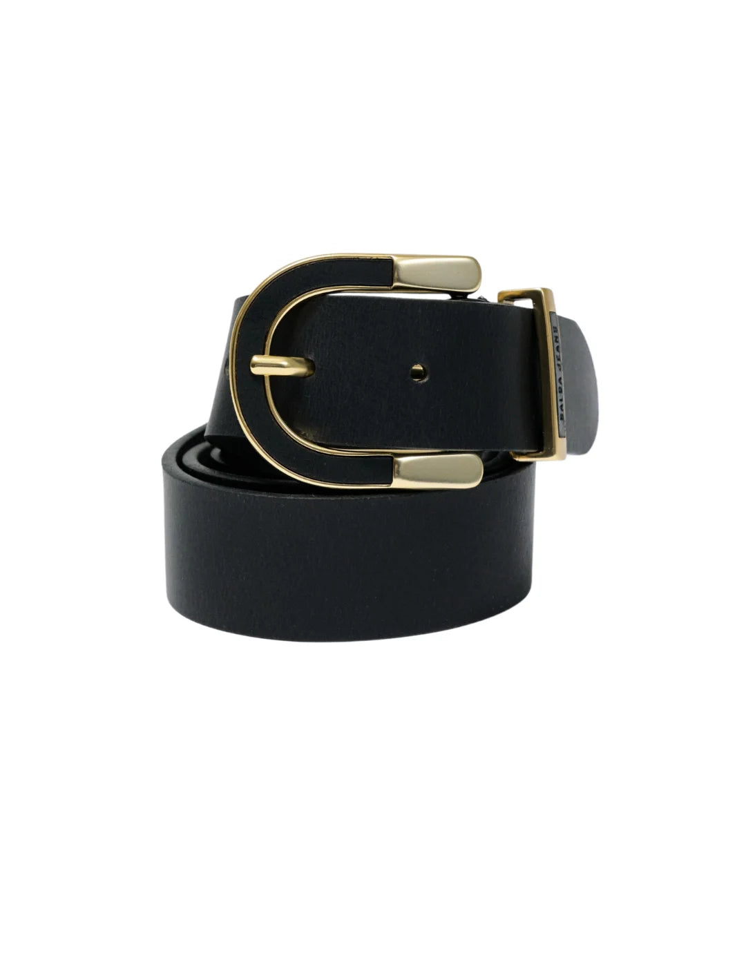 Cinturón Piel Salsa Jeans Hebilla Bicolor Negro | Bicos de Fío