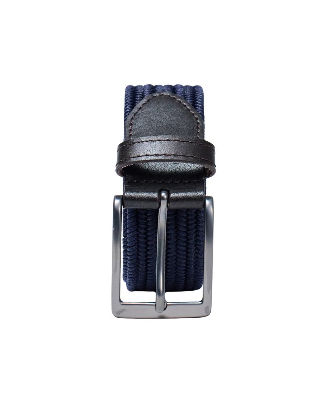 Cinturón Trenzado Salsa Jeans Azul Marino - Negro | Bicos de Fío