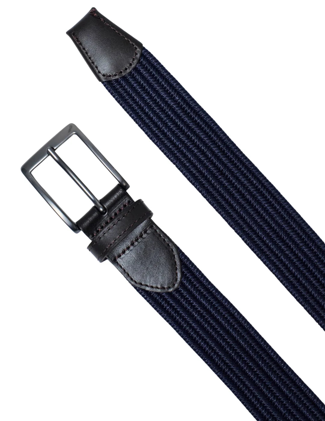 Cinturón Trenzado Salsa Jeans Azul Marino - Negro | Bicos de Fío