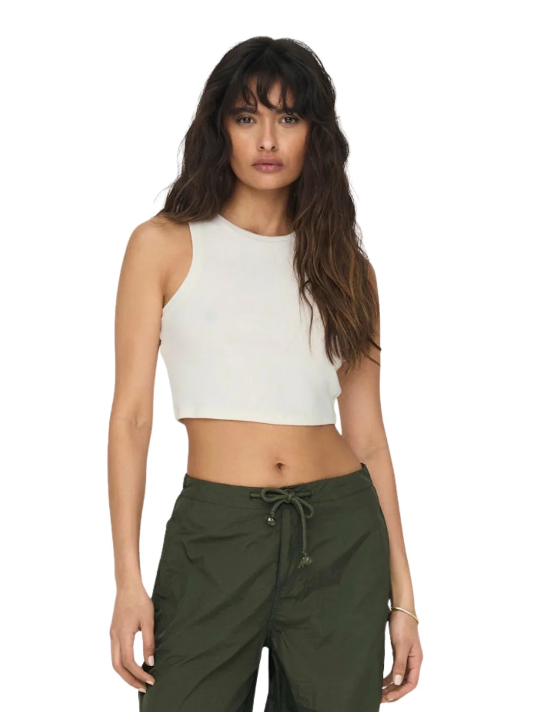 Crop Top ONLY Vilma Blanco | Bicos de Fío