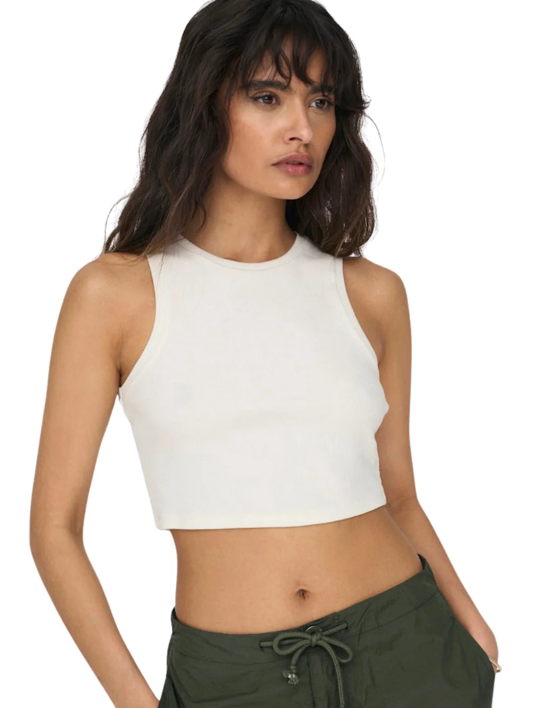 Crop Top ONLY Vilma Blanco | Bicos de Fío