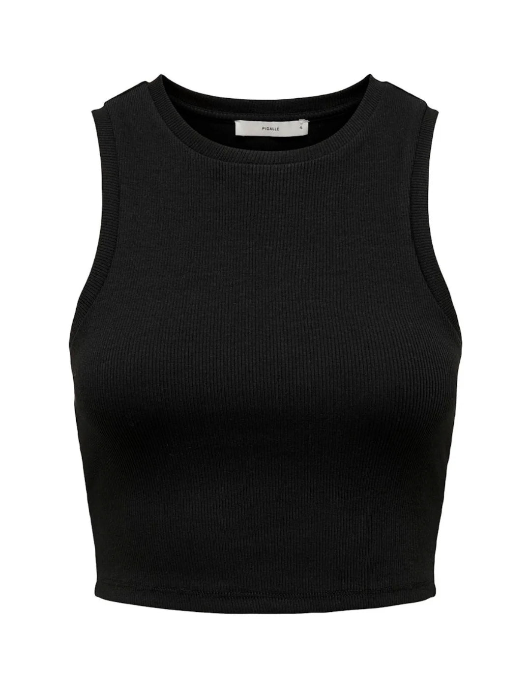 Crop Top ONLY Vilma Negro | Bicos de Fío