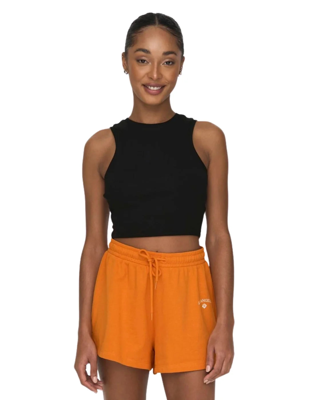 Crop Top ONLY Vilma Negro | Bicos de Fío