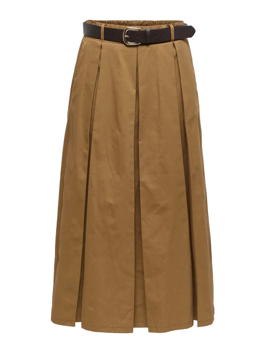 Falda Larga Cinturón ONLY Aven-Zora Camel | Bicos de Fío