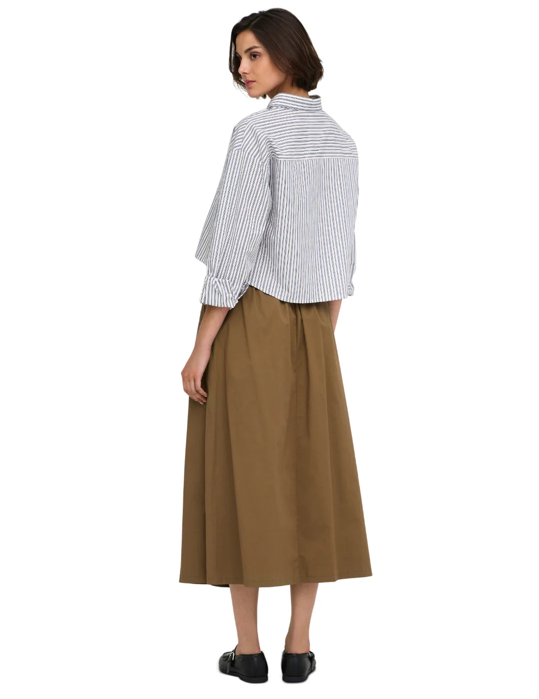 Falda Larga Cinturón ONLY Aven-Zora Camel | Bicos de Fío