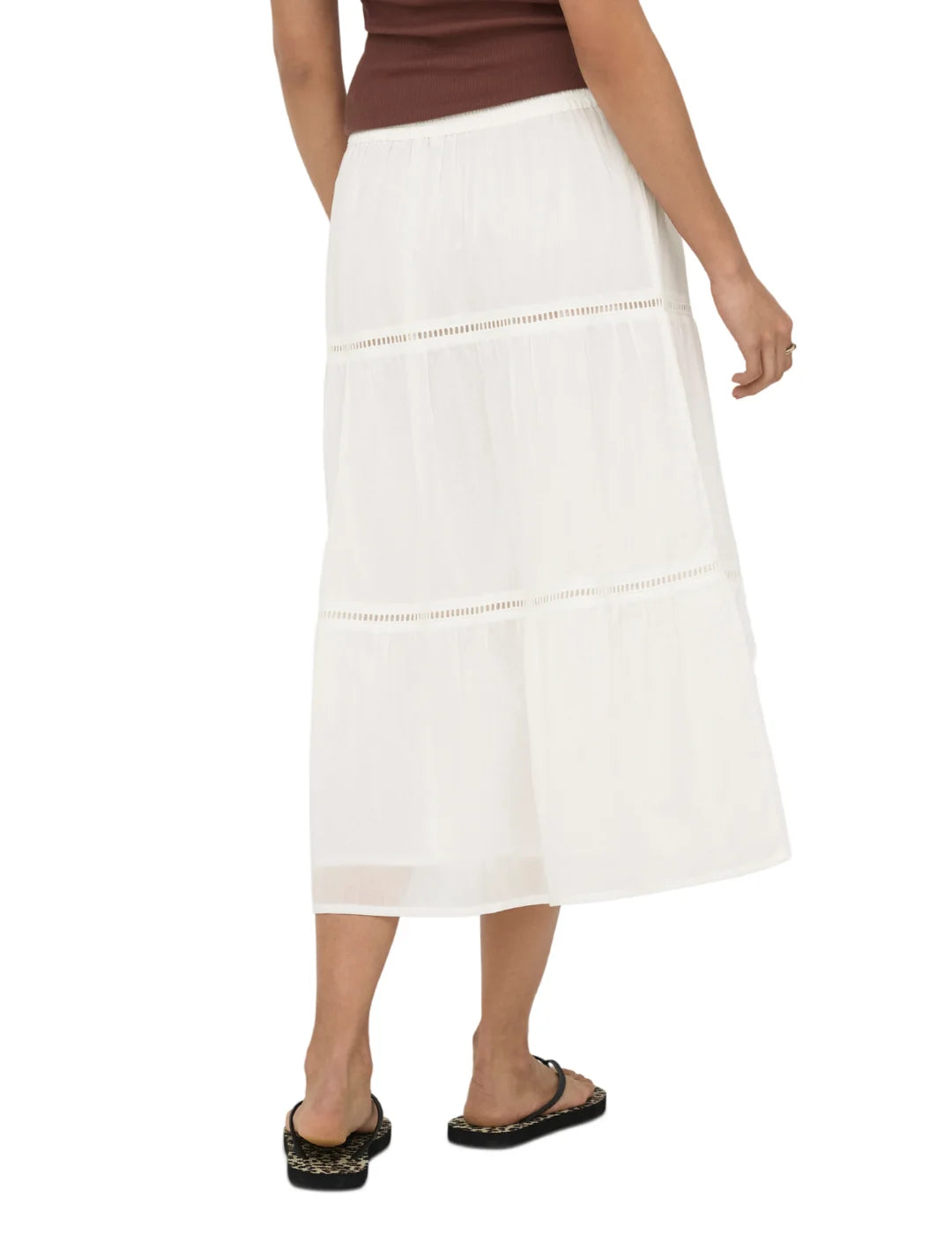 Falda Larga ONLY Isabella Blanco | Bicos de Fío