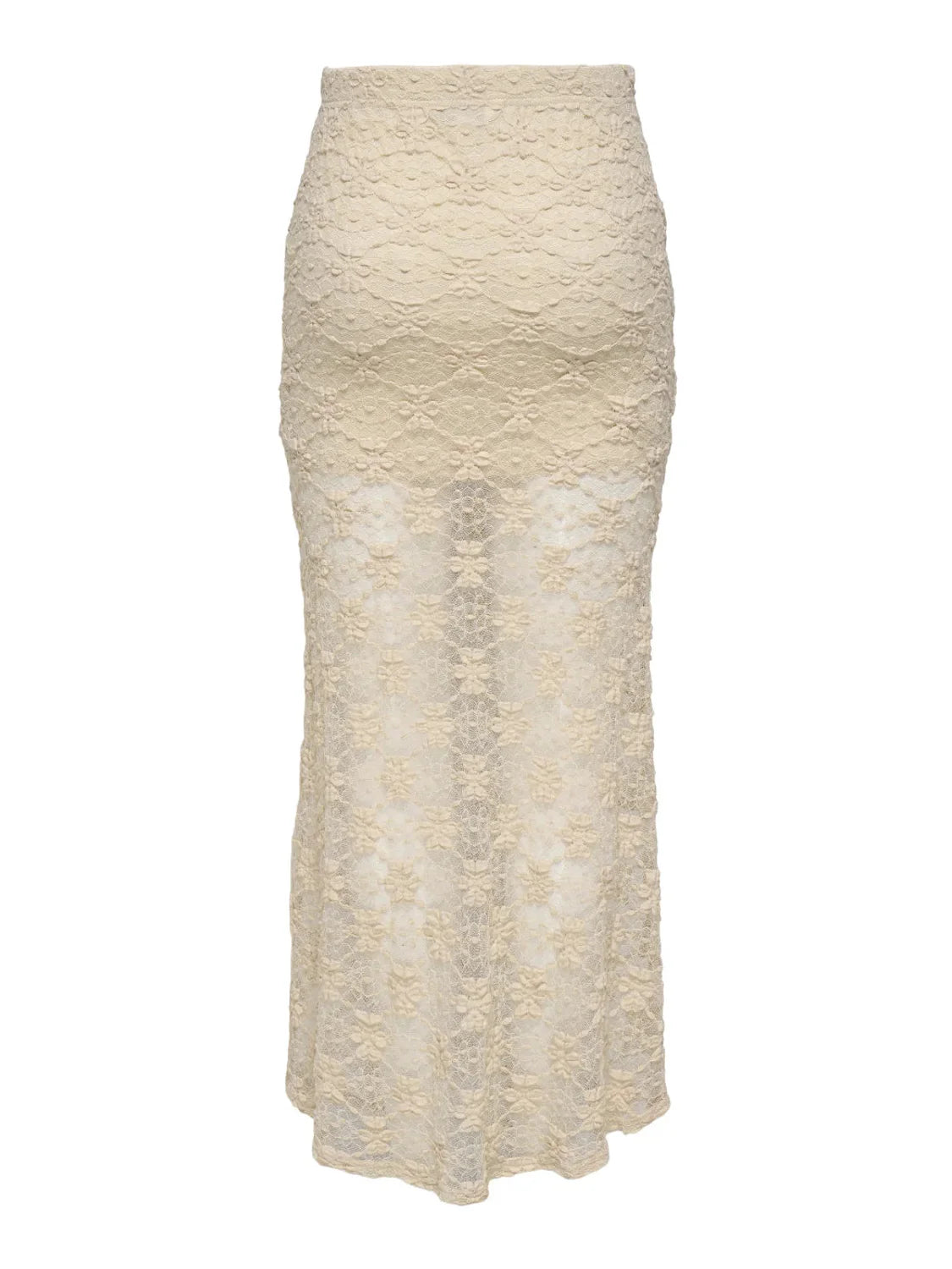 Falda Larga ONLY Pearlina Beige | Bicos de Fío