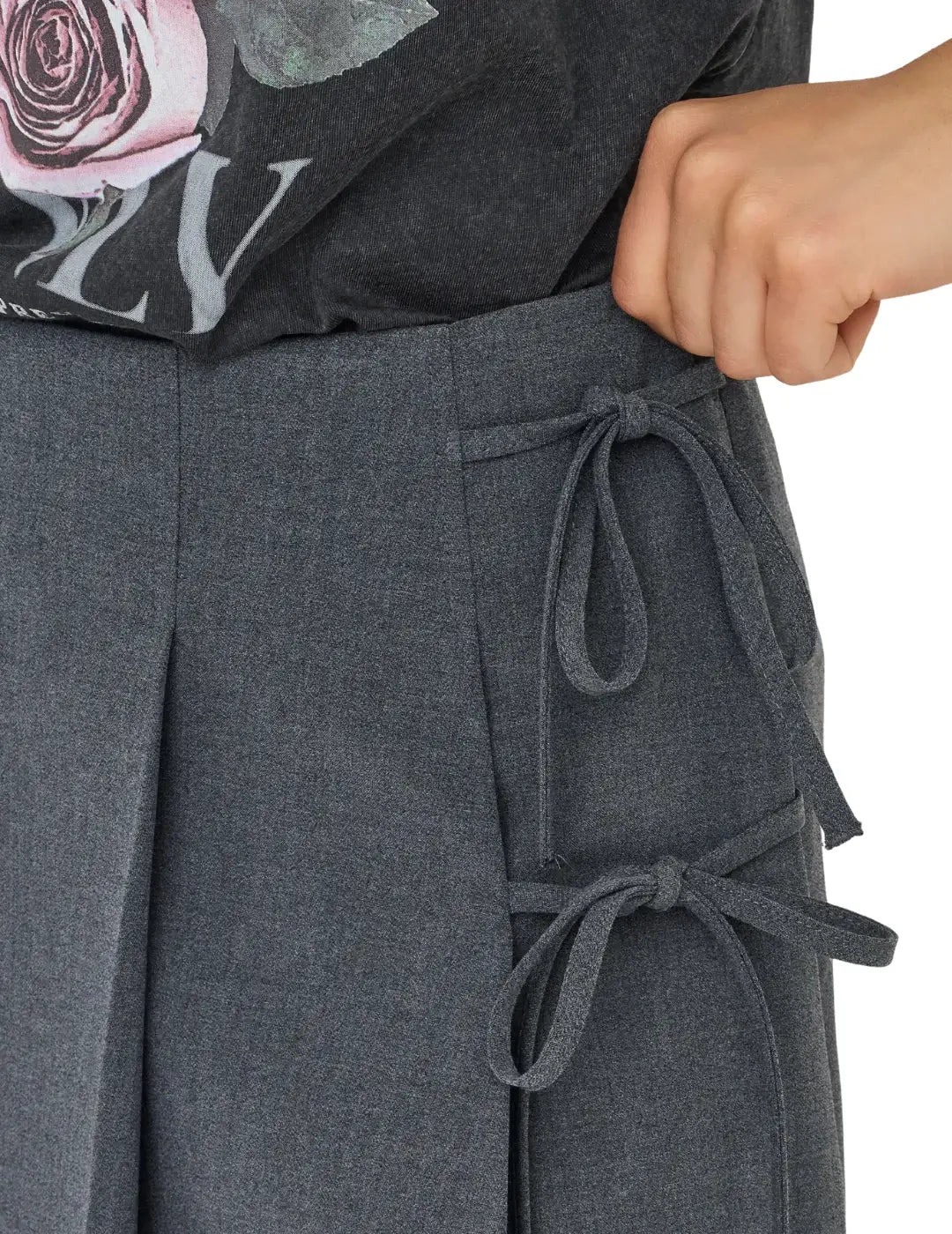 Falda Pantalón ONLY Melanie Gris | Bicos de Fío