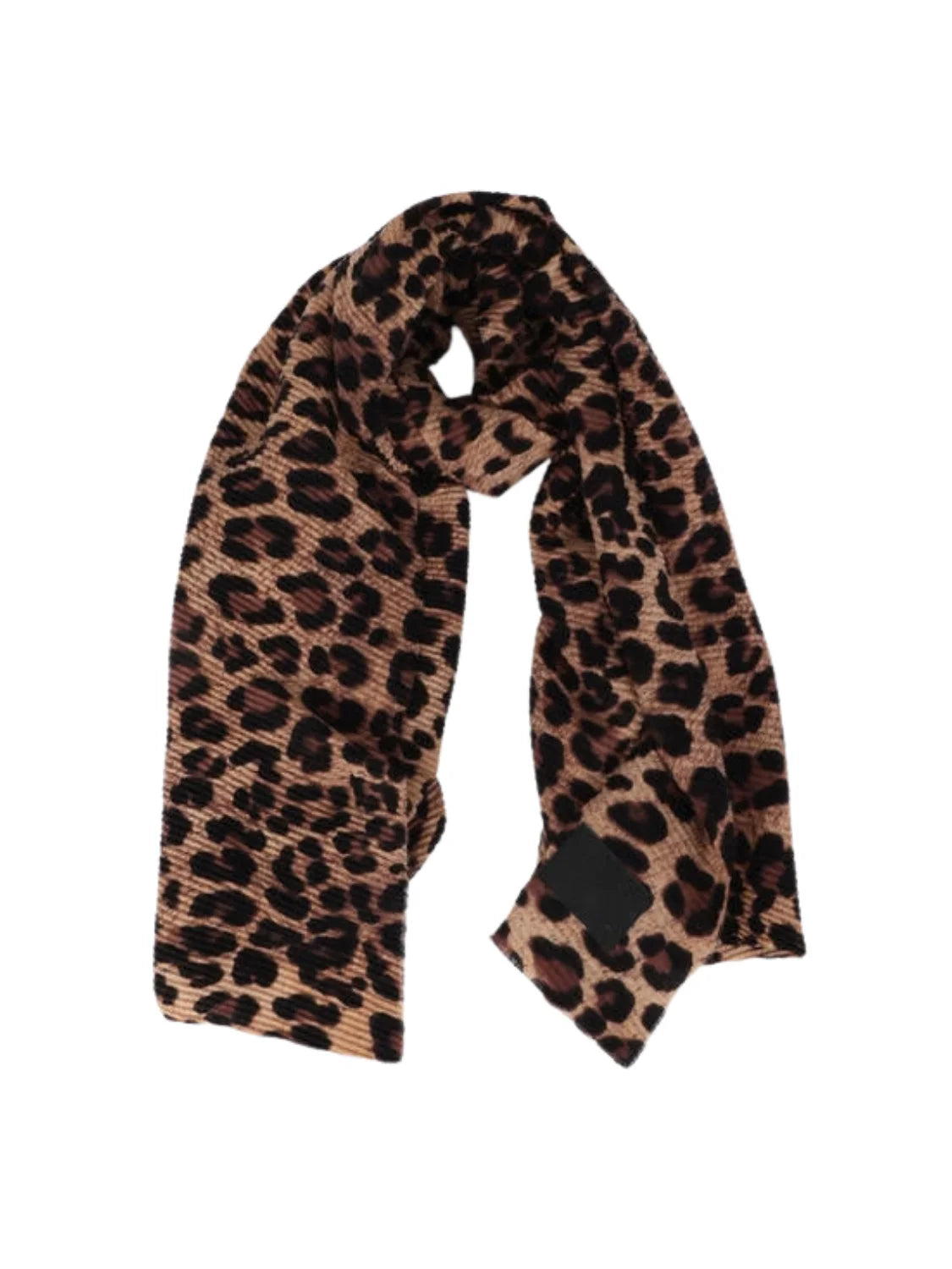 Foulard Plisado Lola Casademunt Animal Print Marrón | Bicos de Fío